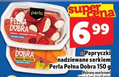 Papryczki nadziewane serem Perla Pełna Dobra 150 g promocja w TOPAZ