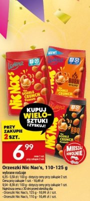 Orzeszki Nic Nac's, 100-125 g promocja w Twój Market
