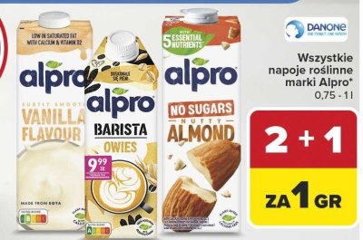 Napój roślinny Alpro Vanilla Flavour promocja w Carrefour