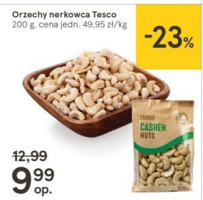 Orzechy nerkowca Tesco mw promocja
