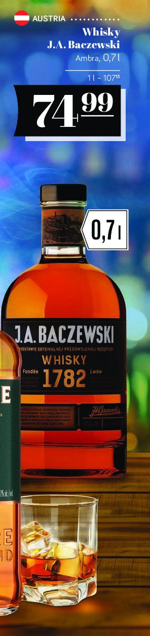 Whisky J.a. baczewski whisky 1782 promocja w POLOmarket