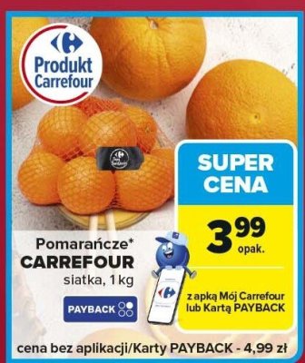 Pomarańcze CARREFOUR siatka, 1 kg promocja w Carrefour Express