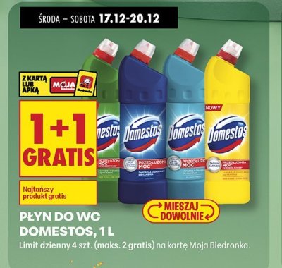 Płyn do WC Domestos, 1 l promocja w Biedronka