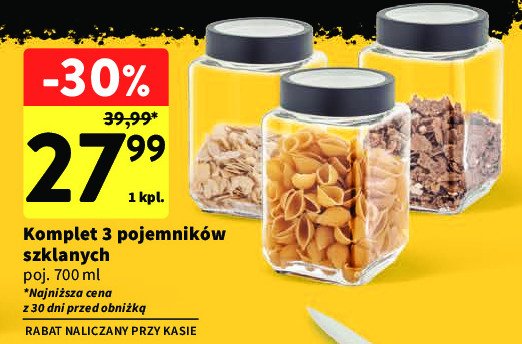 Pojemniki szklane promocja w Intermarche