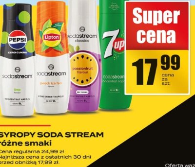 Syropy soda stream różne smaki promocja w Supeco