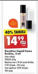 Korektor w płynie do twarzy light 01 EVELINE COSMETICS LIQUID CAMOUFLAGE promocja