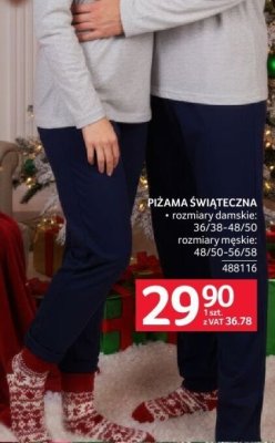 Piżama świąteczna promocja w Selgros