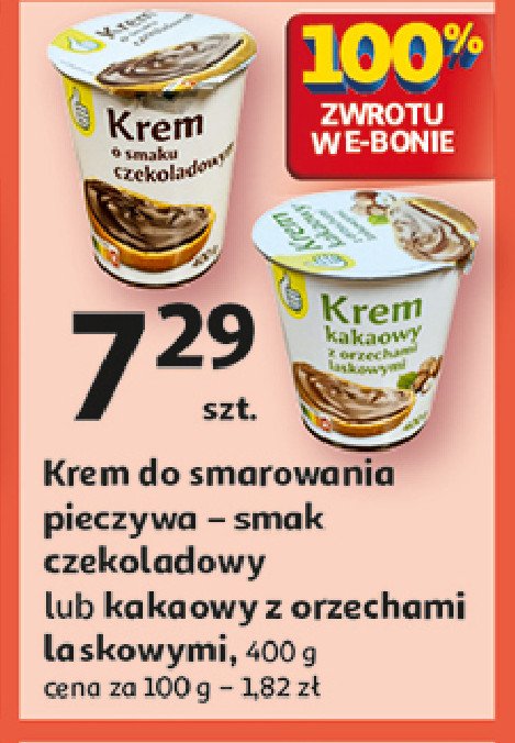 Krem orzechowy do smarowania Podniesiony kciuk promocja