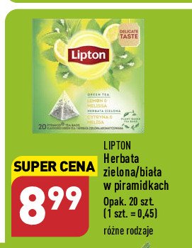 Herbata lemon & melissa Lipton green tea promocja