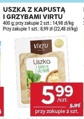 Uszka z kapustą i grzybami Virtu promocja w Stokrotka