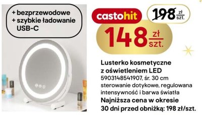 Lusterko kosmetyczne z oświetleniem LED Castohit promocja w Castorama