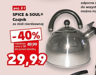 Czajnik ze stali nierdzewnej promocja w Kaufland