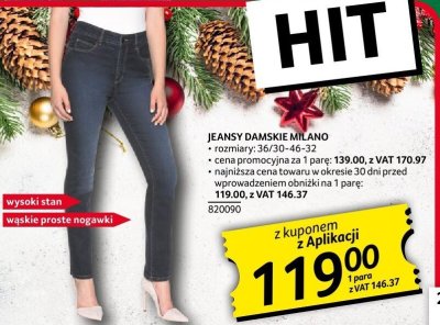 Jeansy damskie Milano promocja w Selgros