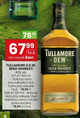 Whiskey Tullamore D.E.W. Irish Whiskey promocja w Twój Market