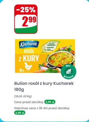 Bulion rosół z kury  promocja w Dino