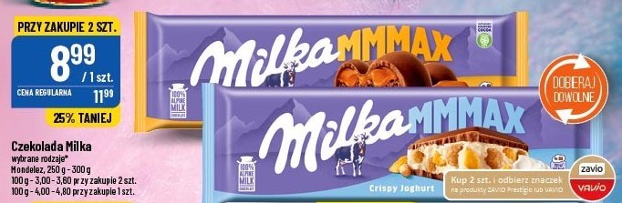 Czekolada crispy joghurt Milka mmmax promocje