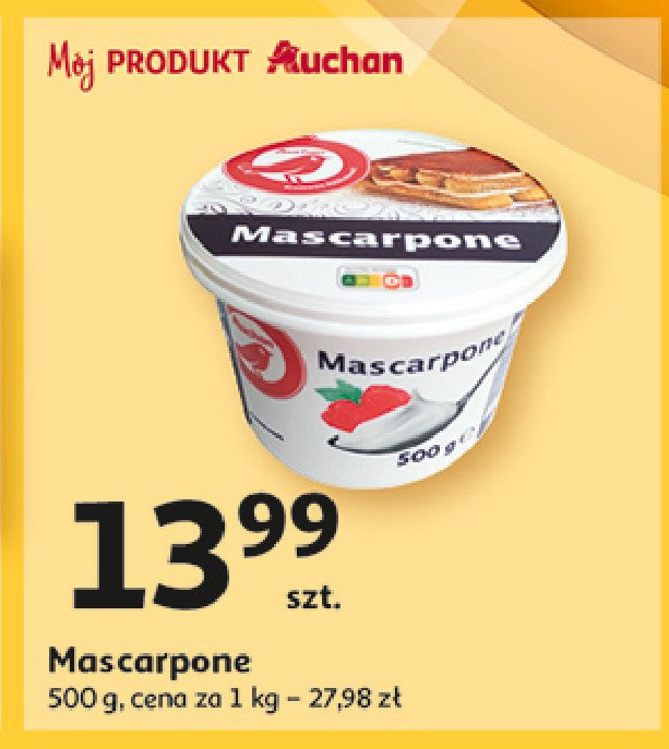 Mascarpone Auchan promocja