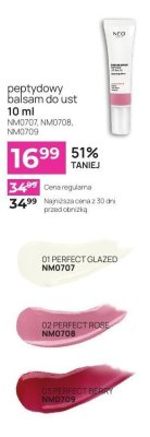 Peptydowy balsam do ust NM0708 Perfect Rose 02 promocja w NEONAIL & NEO MAKE UP