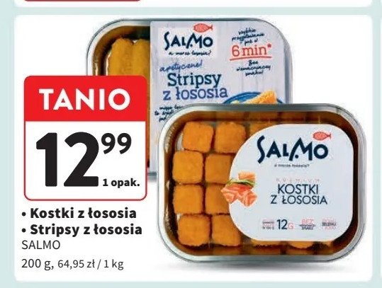 Stripsy z łososia Salmo promocja