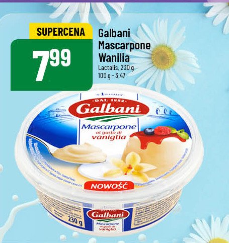 Ser mascarpone o smaku waniliowym Galbani promocja w POLOmarket