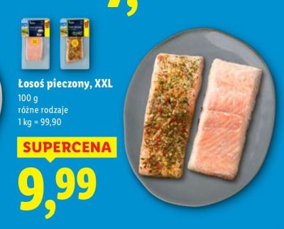 Łosoś pieczony XXL różne rodzaje promocja w Lidl