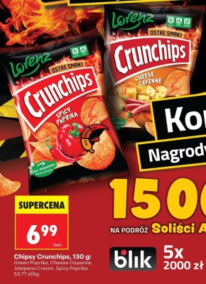 Chipsy Crunchips Cheese Cayenne promocja w Biedronka