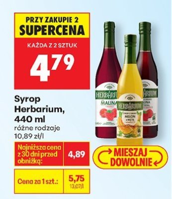 Syrop Herbarium 440 ml promocja w Biedronka