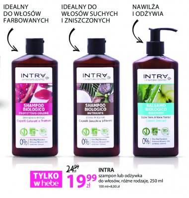 Od偶ywka do w艂os贸w aloe vera & mela verde Intra promocja