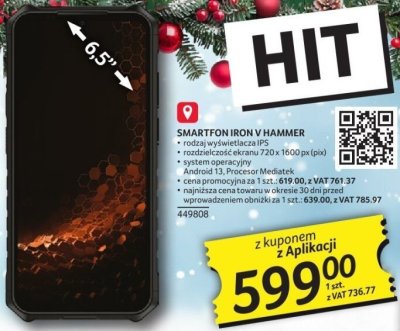 Smartfon Iron V Hammer 449808 promocja w Selgros
