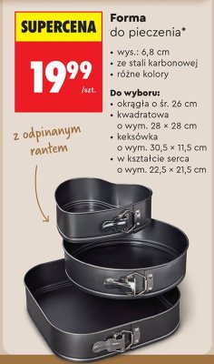 Forma do pieczenia różne rodzaje promocja w Biedronka