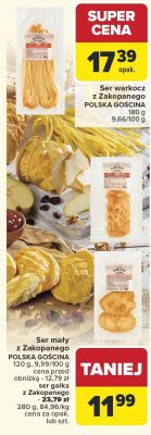 Ser mały z Zakopanego POLSKA GOSCINA promocja w Carrefour Market