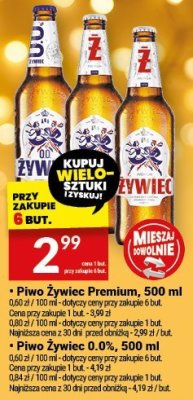 Piwo Żywiec Premium, 500 ml promocja w Twój Market