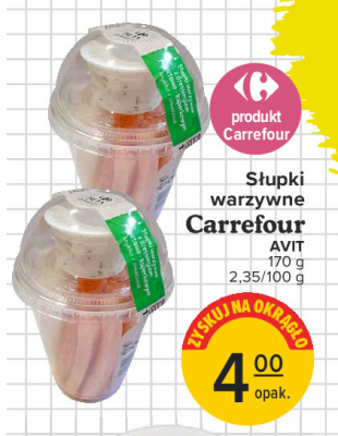 Słupki warzywne Carrefour promocja