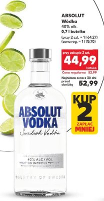 Wódka 0,7 l  promocja w Kaufland