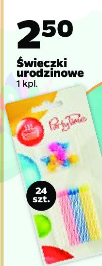 艢wieczki urodzinowe PARTY TIME promocja