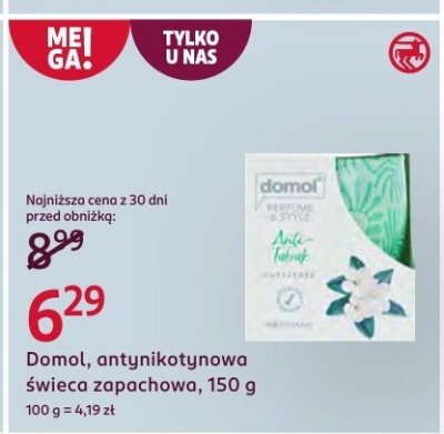 Antynikotynowa świeca zapachowa promocja w Rossmann