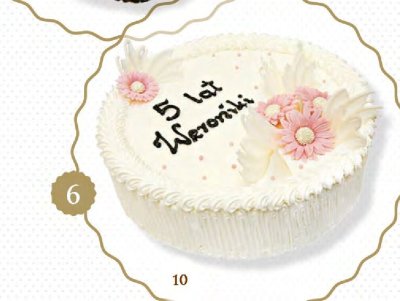 Tort 5 lat Weroniki promocja w TOPAZ