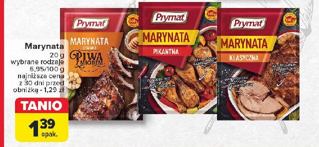 Marynata o piwa z miodem Prymat promocja