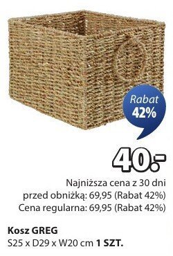 Kosz GREG promocja w Jysk