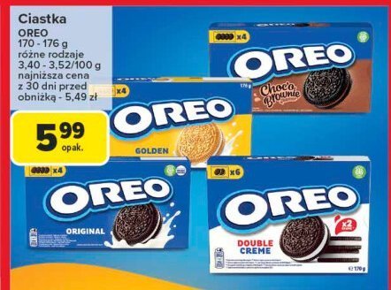 Ciastka golden Oreo promocja w Carrefour