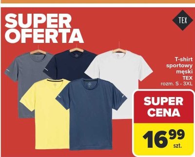 T-shirt sportowy męski rozm. S - 3XL promocja w Carrefour