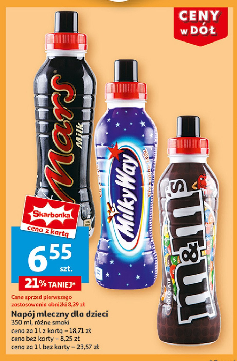 Napój mleczny M&m's shake promocja w Auchan