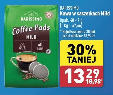 Kawa mild Barissimo caffee pads promocja