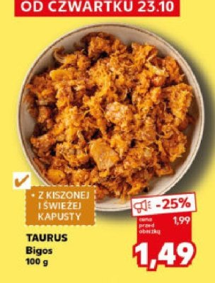 Bigos 100 g promocja w Kaufland