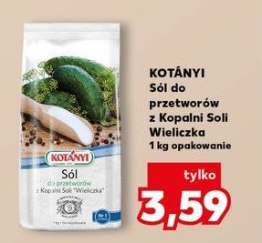 Sól do przetworów z wieliczki Kotanyi promocja w Kaufland