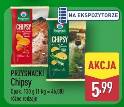 Chipsy Przysnacki różne rodzaje promocja w Aldi