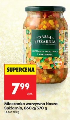 Mieszanka warzywna 860 g/570 g promocja w Biedronka