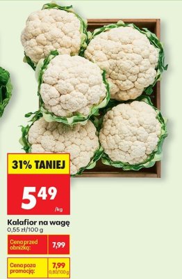 Kalafior na wagę promocja w Biedronka