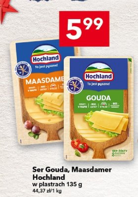 Ser Maasdamer Hochland w plastrach 135 g promocja w LEWIATAN