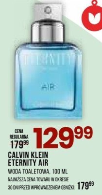 CALVIN KLEIN ETERNITY AIR woda toaletowa promocja w Drogerie Natura